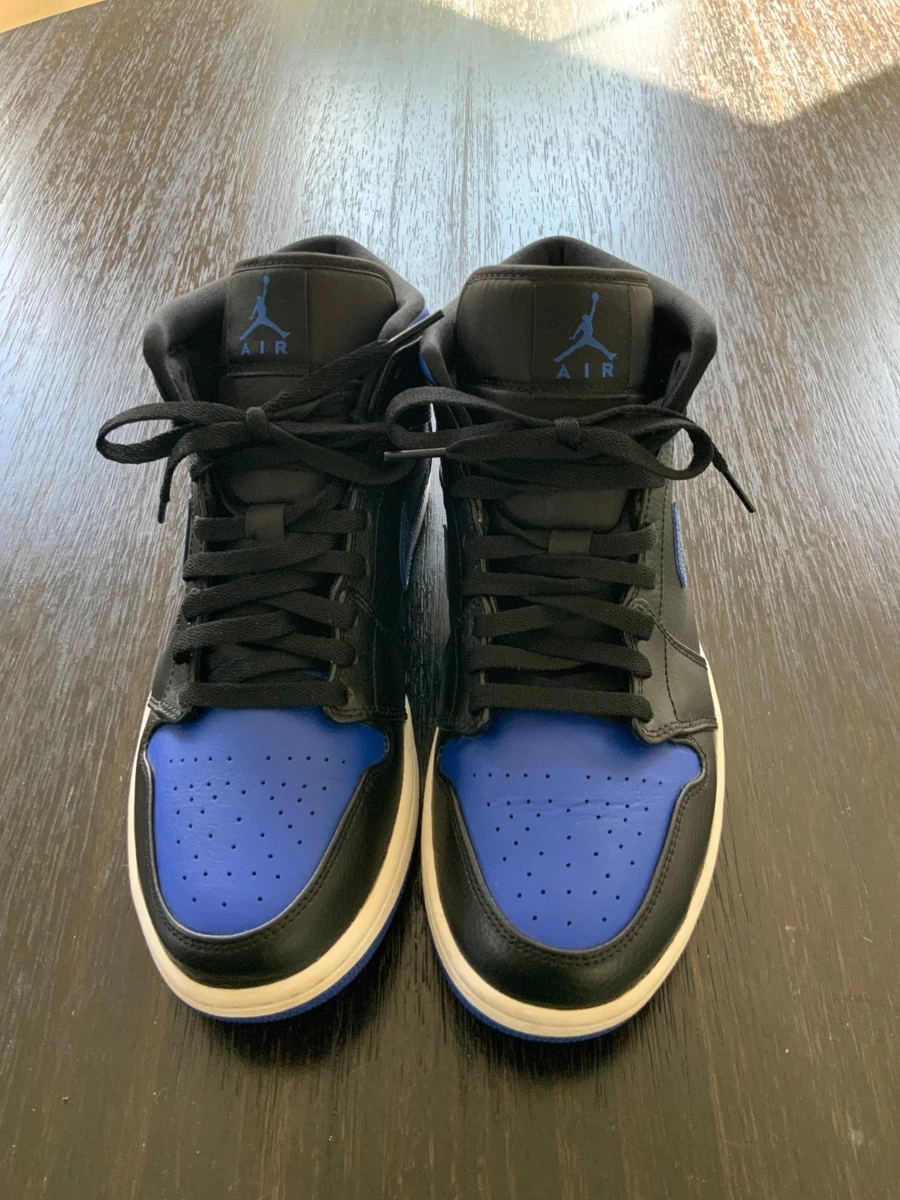 Preços baixos em Jordan 1 Mid Black Hyper Royal | eBay