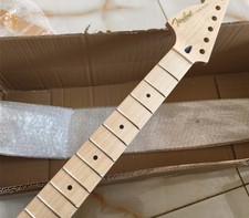 Left hand 22 frets 25.5 inch maple guitar neck big head part matte