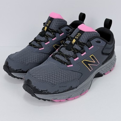 New Balance 510v5 Trail Running Women 10 Gray Pink WT510CE5 Sneakers