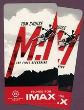 2 Lot Mission Impossible Dead Reckoning (2025) Regal IMAX Collectibles Ticket