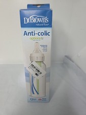 Dr. Brown's Natural Flow Baby Bottle anti-colic narrow 8 oz level 1 nipple.