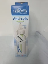 Dr. Brown's Natural Flow Baby Bottle anti-colic narrow 8 oz level 1 nipple.