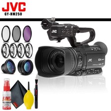 JVC GY-HM250 UHD 4K Streaming Camcorder Built-in Lower-Thirds Graphics  Filter