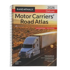 Rand Mcnally R0528029347 2026 Deluxe Motor Carriers Road Atlas Laminated