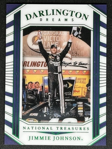 Jimmie Johnson 2024 National Treasures Racing Darlington Dreams Green /5 #DD-16