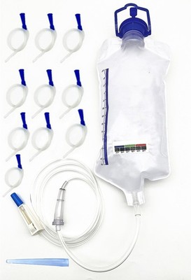 Reusable Enema Bag Kit, Enemas for Colon Cleanse for Women and Men, 1200ML Do...
