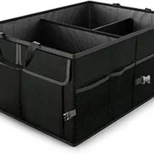 Car Trunk Organizer/Storage, Collapsible Cargo Storage Box, Large Capacity,Black