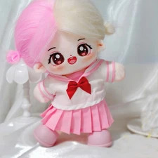 For 20cm Cute Dolls Clothing JK Uniform Dress Up School Doll Clothes Sets