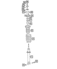 Genuine Mopar Strut Mount 68313236AA