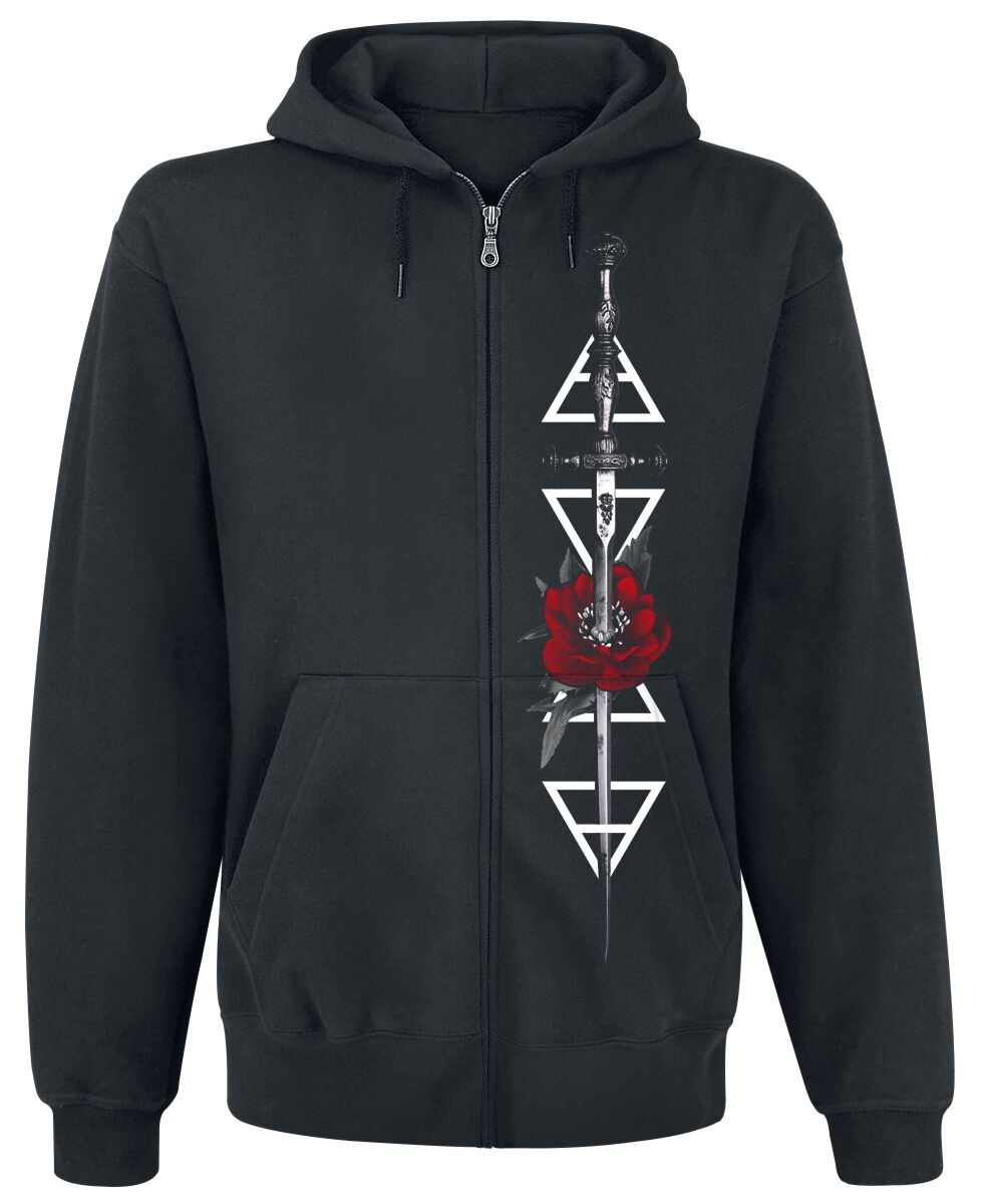 Толстовка с капюшоном Blackcraft Cult Kapuzenjacke Herren Eternal Love FB на молнии schwarz