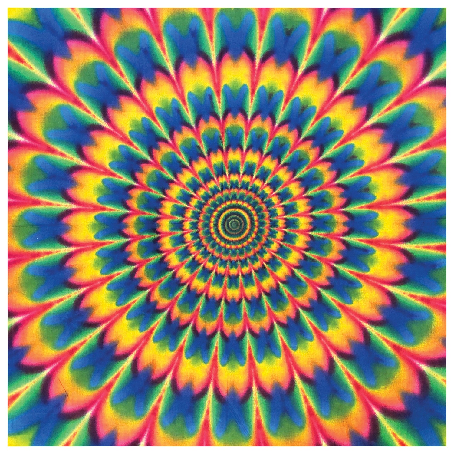 Бандана Carolina Manufacture Psychedelic Tie-Dye - Высококачественный хлопок яркий стиль и защита от ультрафиолета 2890₽