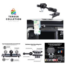 Metal Phone Mount for Ram Truck 2013-2018, Dash Mount Cell Phone Holder Compa...