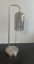 Dunelm Table Lamp With Glass Elongated Shade