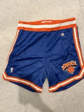 Authentic Champion Road New York Knicks Game Shorts Size 38 1990s