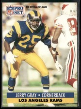 Jerry Gray 1991 Pro Set #201 Los Angeles Rams