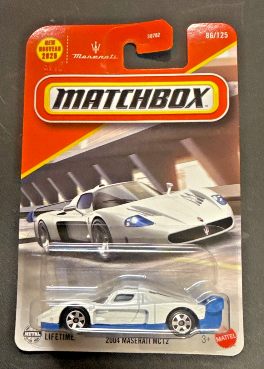 Matchbox '04 Maserati MC12 #086 MBX '25 Series White VHTF! | eBay