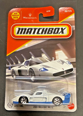 Matchbox '04 Maserati MC12 #086 MBX '25 Series White VHTF! | eBay