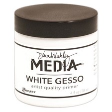 Ranger MDM41689 Dina Wakley Media Gesso 4oz Jar-White 2Pk 