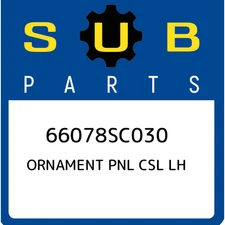 66078SC030 Subaru Ornament pnl csl lh 66078SC030, New Genuine OEM Part