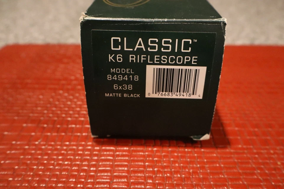 Mira para rifle Weaver Classic K6 modelo 6X38 849418 con anillos-caja-papeleo Japón Foto 2 de 4