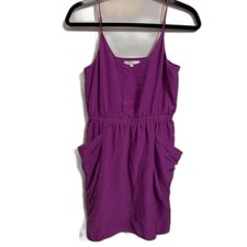 Eliot Madewell 100% silk magenta purple dress size 2.