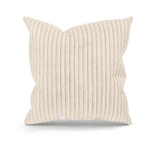 Pair Of Large Super Soft Plush Jumbo Cord Cushions 18"x18"(45x45cm) 10 + Colours