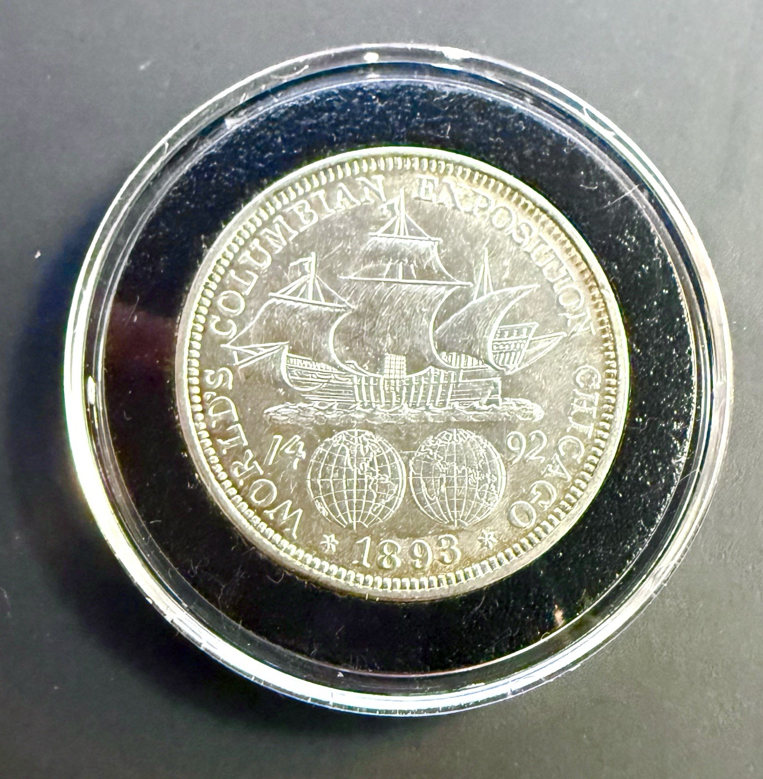 1893 COLUMBIAN EXPO COMMEMORATIVE HALF - AU - ORIGINAL & LUSTROUS