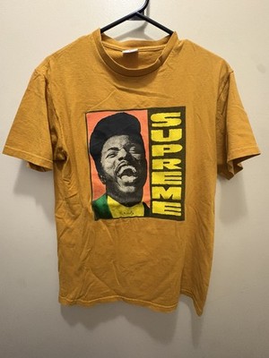 Men's Supreme FW11 Little Richard Graphic Print Short Sleeve yellow  T Shirt M