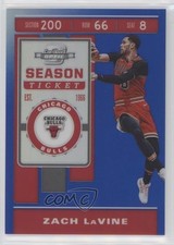 2019 Panini Contenders Optic Season Ticket Blue Prizm 79/99 Zach LaVine #64 0o1
