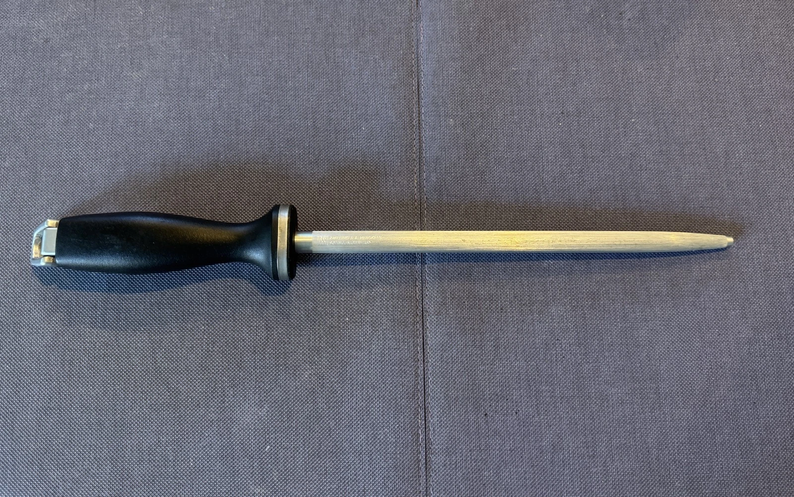 ZWILLING JA HENCKELS 10” HONING ROD KNIFE SHARPENING STEEL SOLINGEN GERMAN EUC