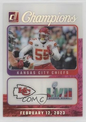 2023 Panini Clearly Donruss Champions Holo Silver 16/25 Frank Clark #9 1js1