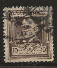 US Scott #868, Single 1940 James Riley 10c FVF Used