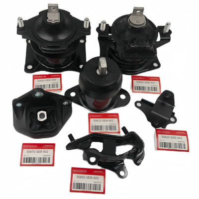 OEM Engine Motor Mount Kit FOR 2003-2007 Honda Accord V6 3.0L Auto Trans 6 Pcs