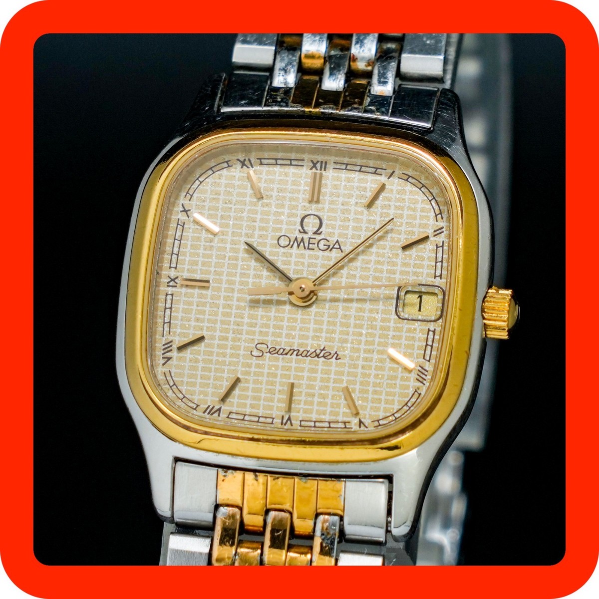 Vintage 1984 [N-MINT] OMEGA Seamaster Cal.1426 790.0875 Gold