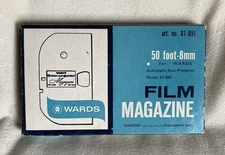 WARDS Film Magazine 50 Ft 8 MM UNUSED VINTAGE Automatic Projector 67-851