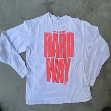 The Hard Way Promo Long sSeeve Shirt 1991 James Woods Micheal J Fox VTG Large