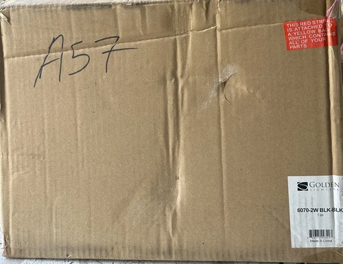 🔥Golden Lighting Tribeca 2-Light Matte Black Wall Sconce - Picture 6 of 6