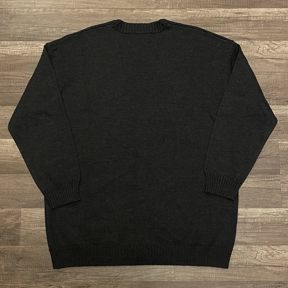 AUTÉNTICO FENDI GRIS OSCURO 100% LANA POLAR CÁRDIGAN SUÉTER ABOTONADO TALLA 42 (13) Foto 2 de 4