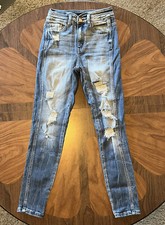 KanCan Signature Estilo Blue Jeans Ultra High Rise Skinny Womens 24