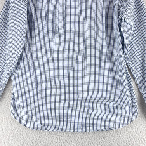 J. Crew blau grün kariertes Button-Down Hemd Herren Langarm Größe Medium - Bild 15 von 15