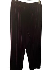 Vintage Koret Petites Medium Purple/plum Velvet Feel Pants
