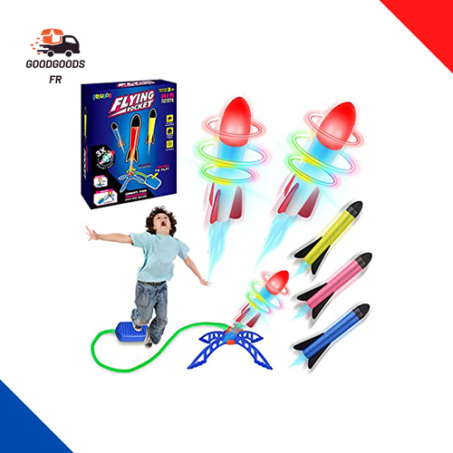 Fusée à Air FOSUBOO - Jouet Extérieur Enfant, Saut Et Lancement | Cadeau 3-12 Ans, Jeu Plein Air