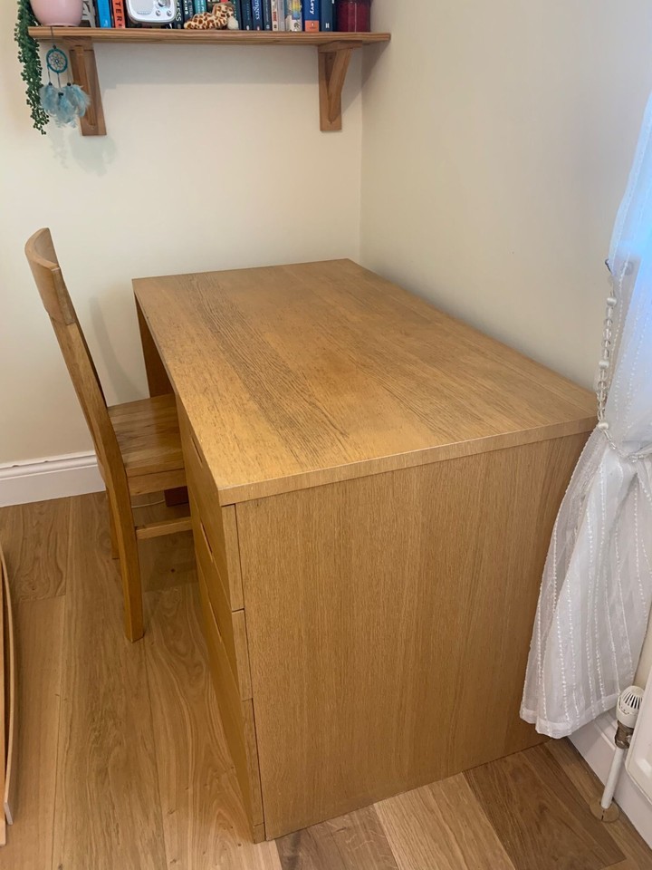 John Lewis 'Oak' Desk and Chair (taking offers) eBay