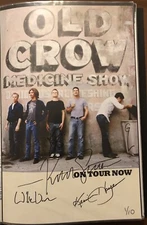 Old Crow Medicine Show Signed Poster 1/10