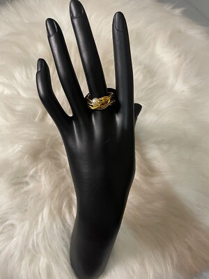 Gold Perlen Draht umwickelt Ring 