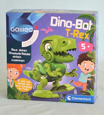 Spielzeug Dino Bot T-Rex Roboter Bauen Aufziehen Clementoni ab 5 Jahre