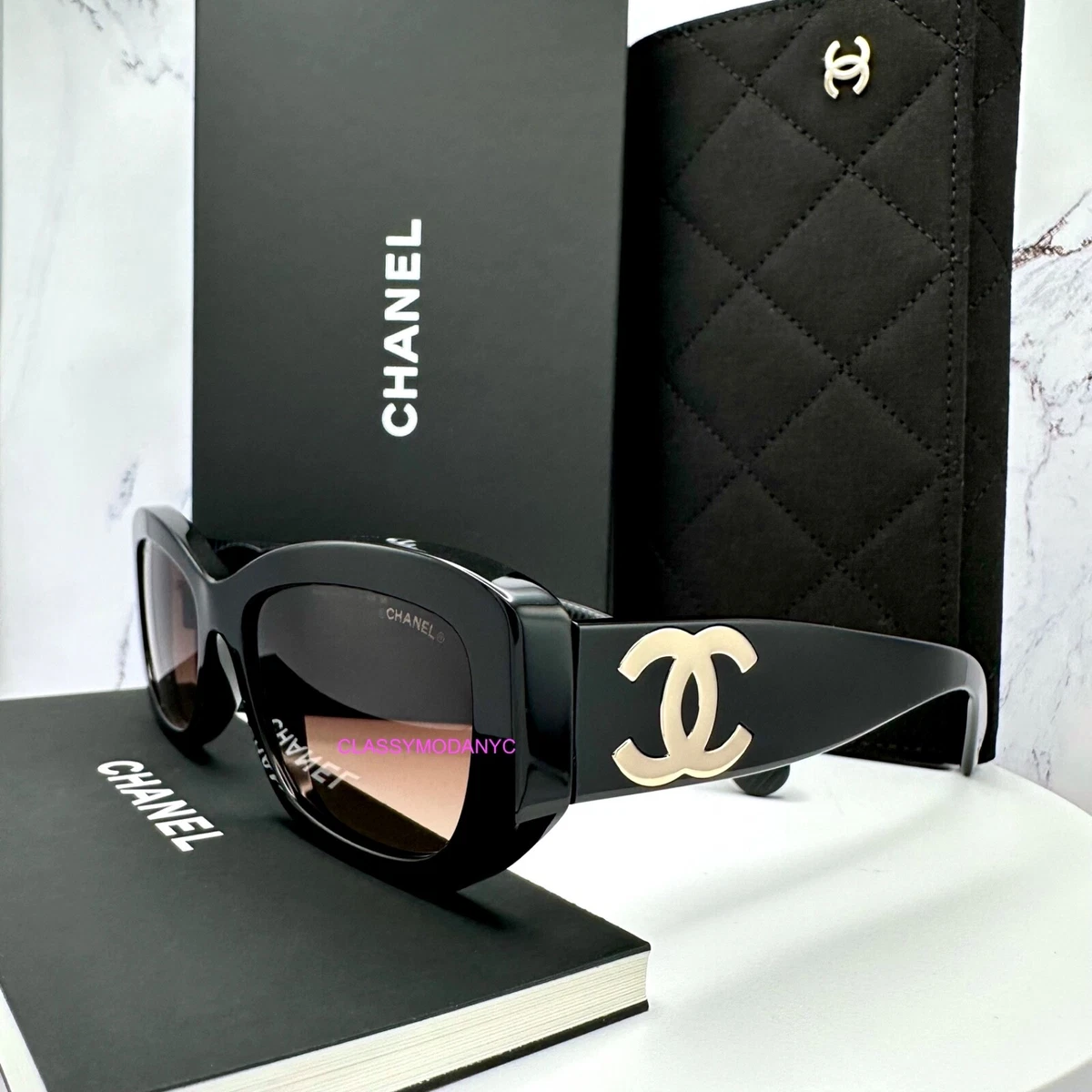 Las mejores ofertas en Gafas de sol cuadradas CHANEL Negro para