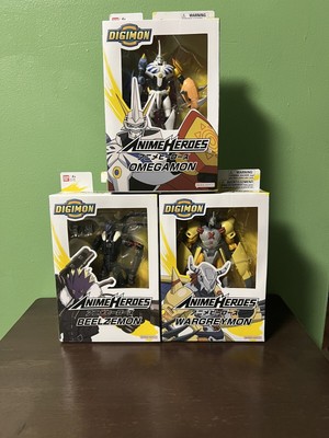 3 Set NIB Digimon Anime Heroes Action Figure Lot  Omegamon Beelzemon Wargreymon
