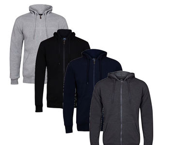 Full Zip Fleece Hoodie Kapuzenjacke Oberteil weiches Tragegefühl warm Hoody Walking Training  