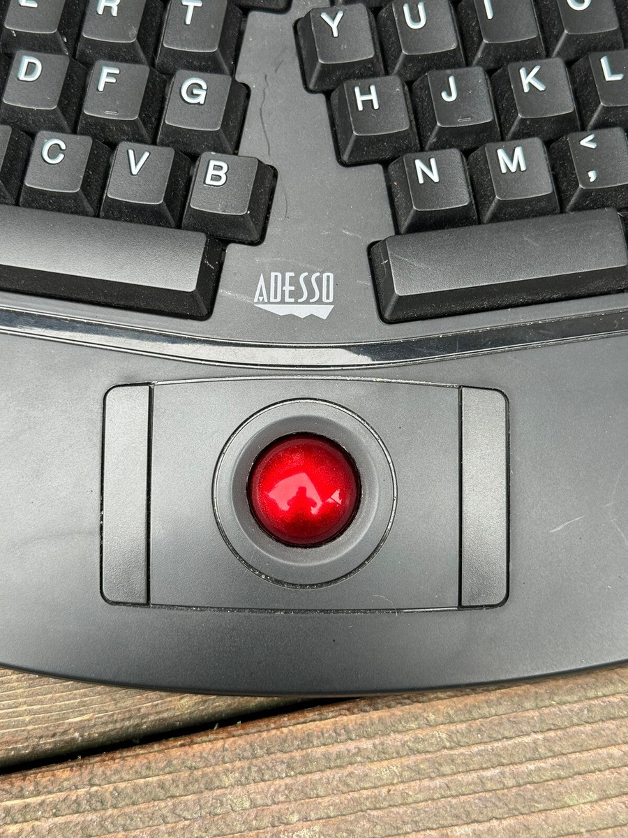 Trackball Keyboard ワイヤレス Adesso Tru-Form 3500 Wireless Ergonomic Trackball Keyboard